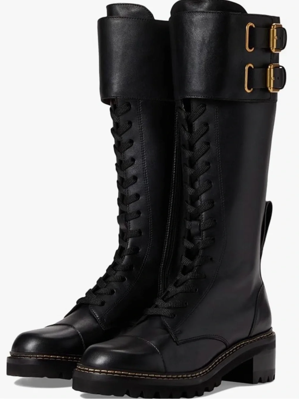 Chloe NEW in Box Mallory Combat Over-The-Knee Boot